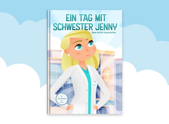 Vorschaubild Kinderbuch "Ein Tag mit Schwester Jenny - eine aHUS-Geschichte"